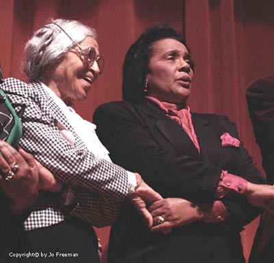 Coretta Scott King  with Rosa Parks