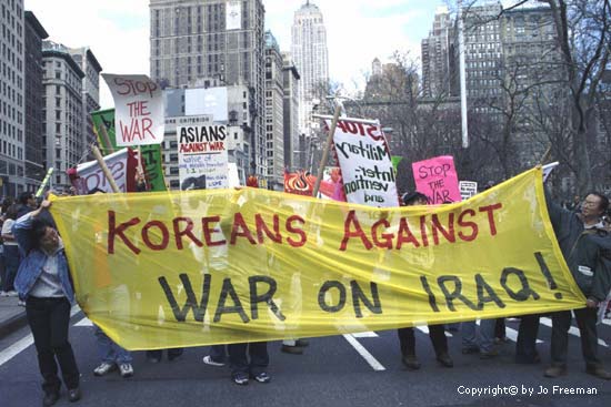 Koreans against war with Iraq