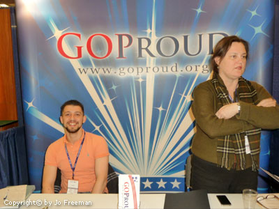 The GOProud booth
