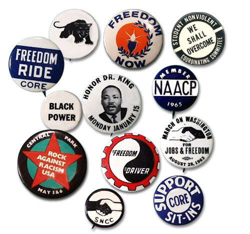 Civil Rights Buttons