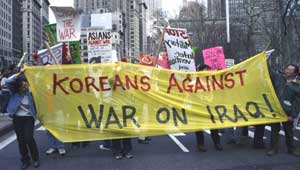 Koreans against war with Iraq