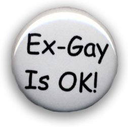 political button reading Ex Gay is OK